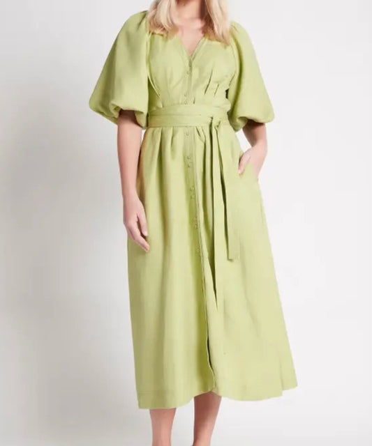 Aje Evermore Bayleaf Midi Dress Size 10