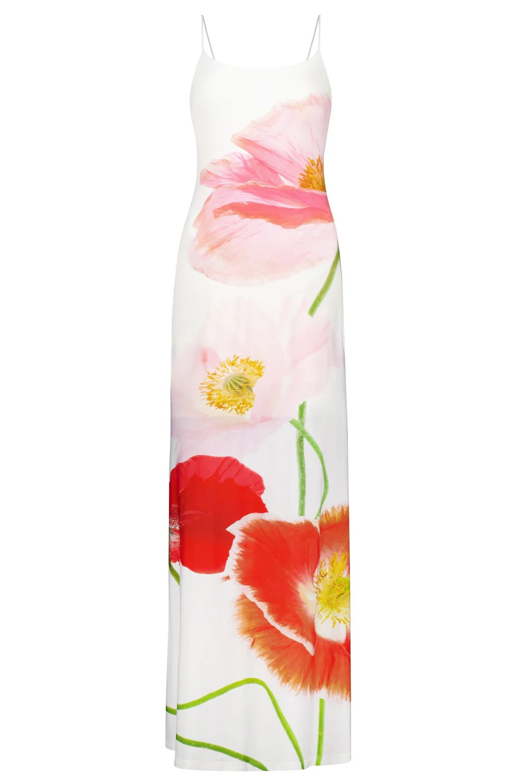 With Harper Lu LOW BACK MAXI DRESS | CITRUS POPPY Size XS