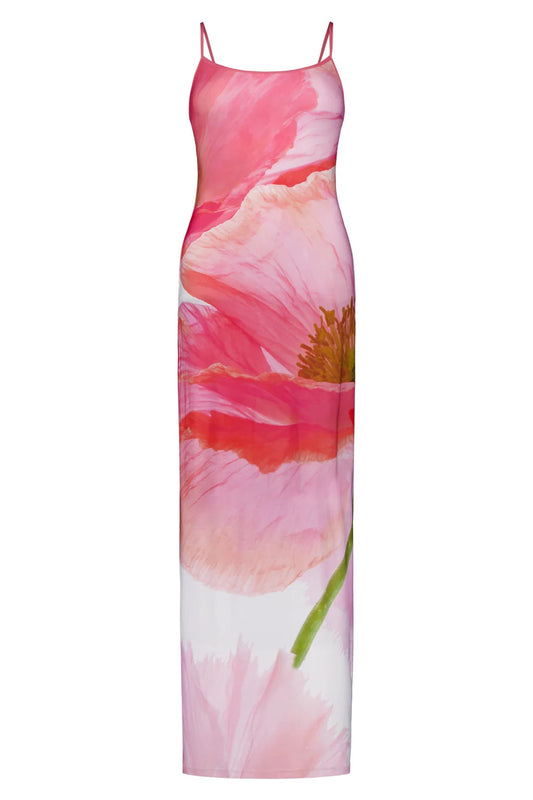 With Harper Lu SLIP DRESS | PINK SAFARI Size S